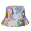 Womens/Ladies Abstract Floral Reversible Bucket Hat