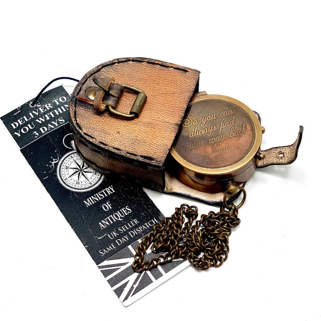 Pocket Compass Brass Nautical Compass, Handmade Compass, Christmas Gift, Gift for Husband, Gift for Her, Wedding Gift