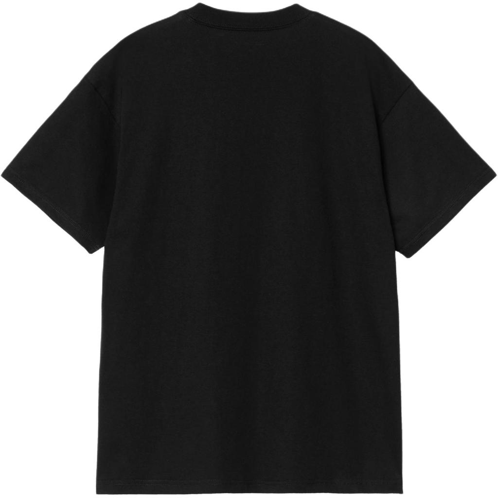 Carhartt WIP FW25 S/S Футболка с движущейся линогравюрой Свободный крой Графический принт Круглый вырез Короткий рукав Мужские Топы I035998-89-XX
