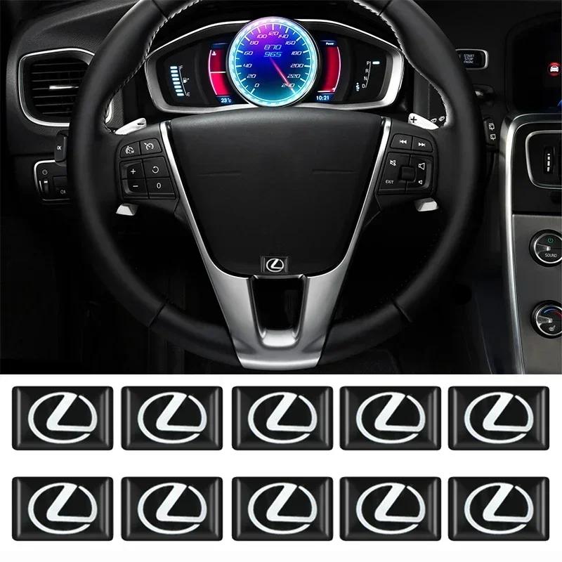 10 шт. Автомобильная наклейка-эмблема-значок в стиле для логотипа Lexus RX350 IS300 ES350 IS250 CT200H IS GS350 NX200T ES250 Декор интерьера
