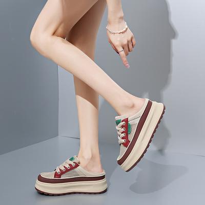 2025 летние новые сандалии с одной педалью женская верхняя одежда модные сандалии на платформе повседневная пляжная обувь женская XW520