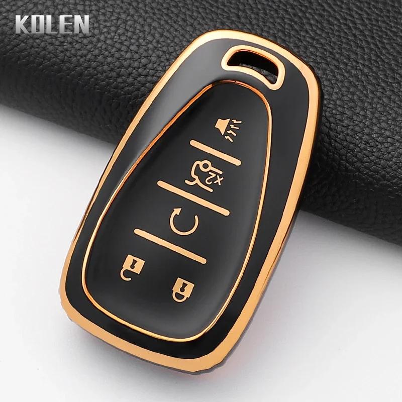 Модный ТПУ Чехол для Автомобильного Ключа Для Chevrolet Malibu Blazer Traverse Seeker Onix Equino Volt Bolt Trax Orlando Cruze Spark Sonic