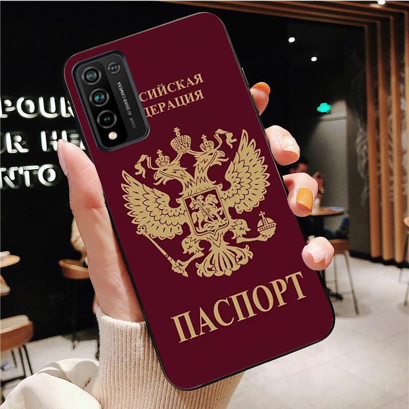 Чехол для телефона с эмблемой российского флага для Huawei Honor 50 10X Lite 20 7A 7C 8X 9X Pro 9A 8A 8S 9S 10i 20S 20lite 7X 10 lite