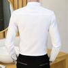 Men's High-Quality Business Formal Long-Sleeve Shirt for Social and Casual Dress Shirts