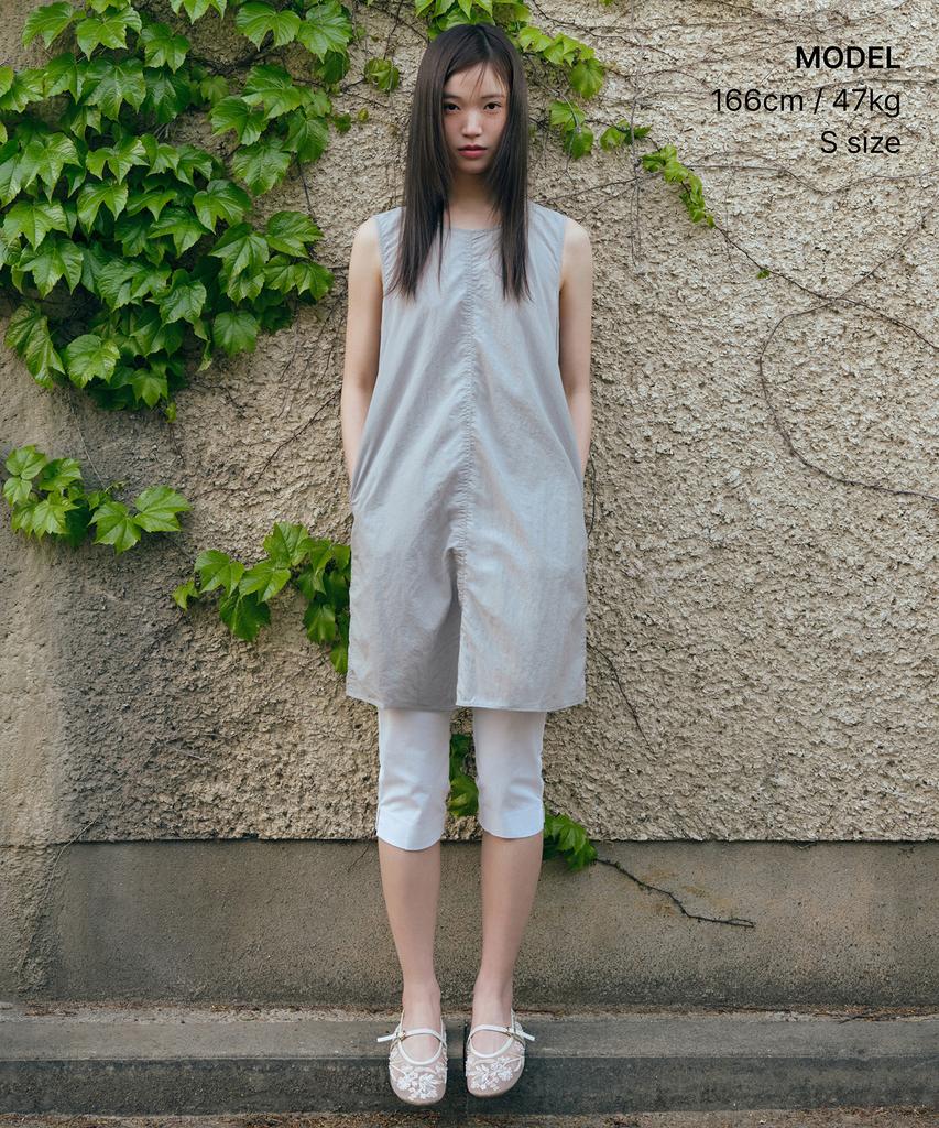 Musinsa Standard Woman Women'S Nylon Mini Dress [Light Grey]