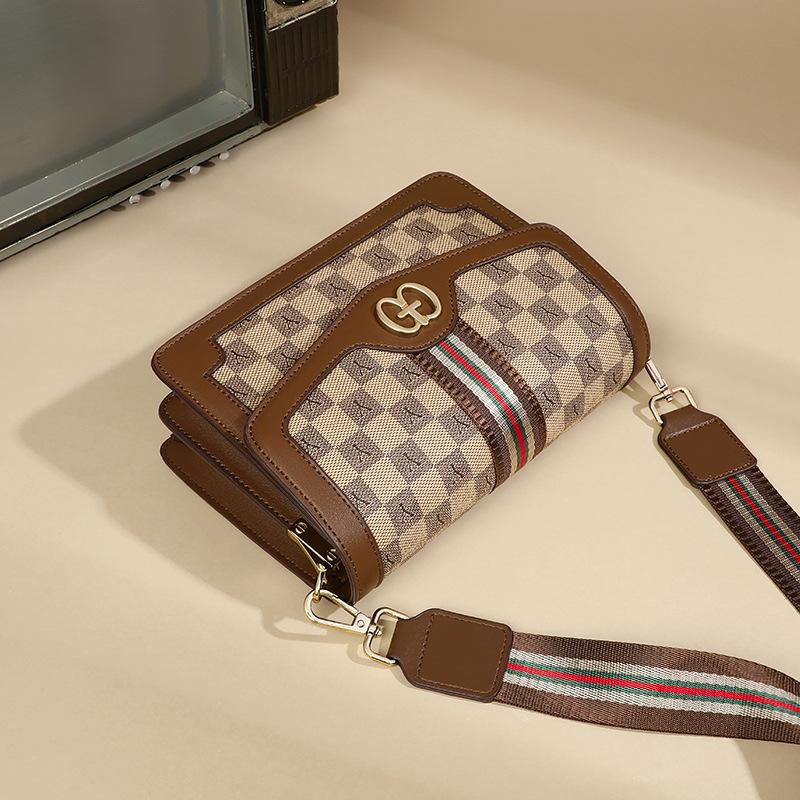 Женская сумка через плечо Женская маленькая квадратная сумка Сумки с широким ремешком Модная сумка через плечо