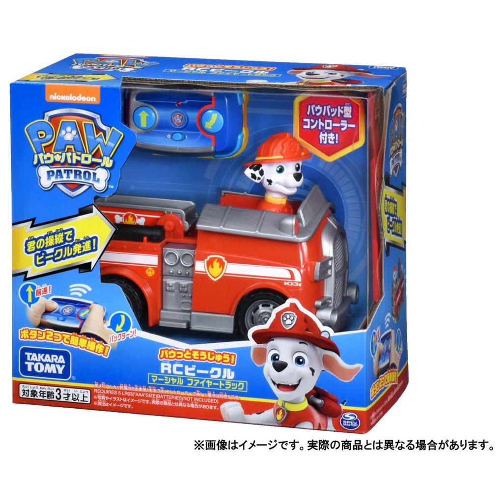 TAKARA TOMY Радиоуправляемая машинка Paw Patrol: пожарная машина Marshall Patrol!