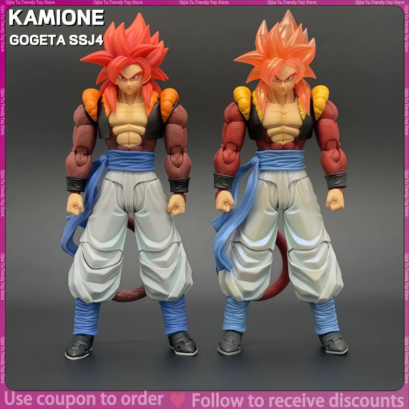 Genuine Tonsenarttoys Kamione Studio Shf Gogeta Ssj4 Figure Dragon Ball Gt Super Saiyan 4 Gogeta Anime Action Toys Gift Ornament