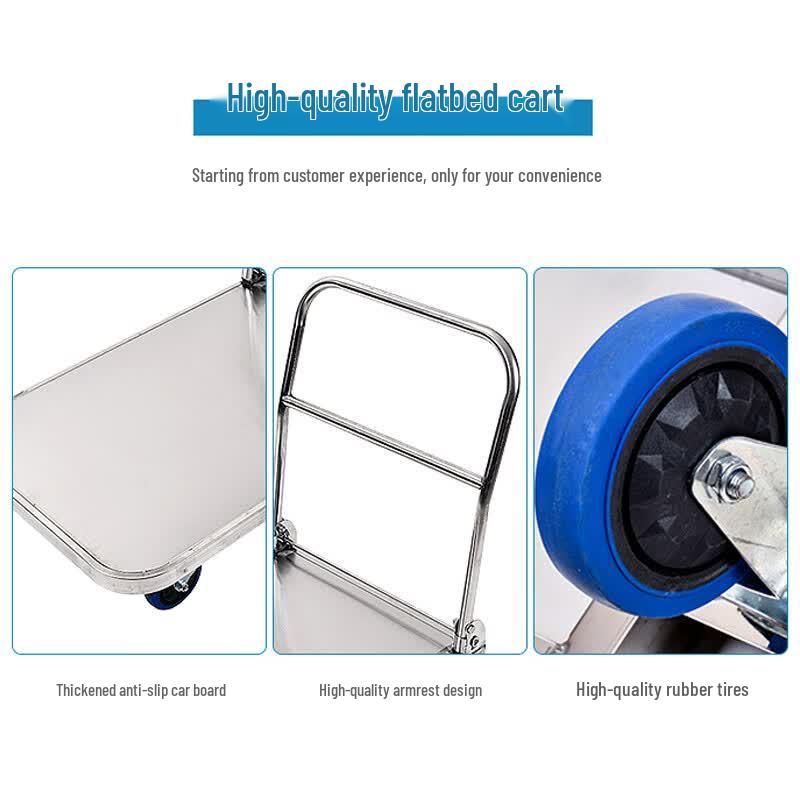 Jingu Lao 304 Stainless Steel Folding Flatbed Hand Truck
