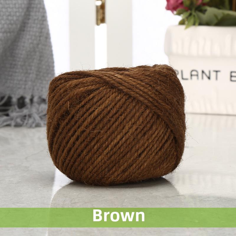 Цветная пеньковая веревка в стиле ретро для самостоятельного изготовления, 1,5-2 мм, 25 м/50 м/100 м