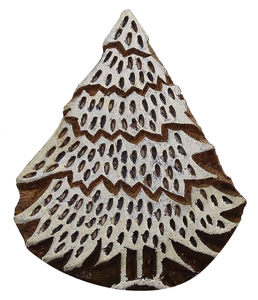 Декоративный деревянный блок печатания ткани блоков картины дерева штемпеля высеканный рукой