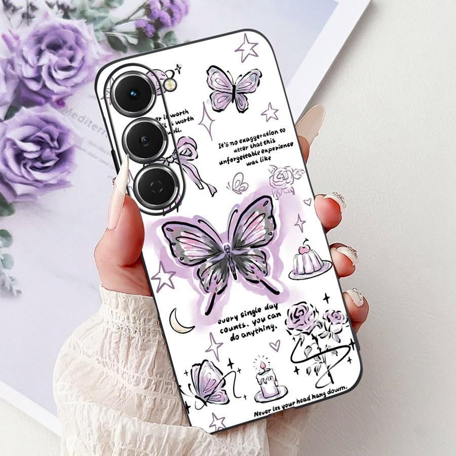 Чехол для Tecno Spark 40 Pro Plus Мультяшный Рисованный Ударопрочный Мягкий Силикон ТПУ Задняя Крышка для Tecno Spark40Pro 40Pro+ Funda