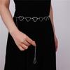 Gold Metal Belt Fashion Women's Silver Waist Chain Women's Heart Chain Belt Dress Accessories
