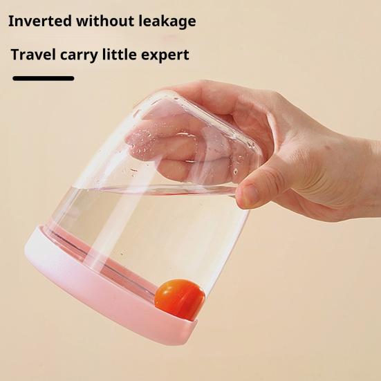 Коробка для салата для пикника, 650 мл, фруктовая чашка с вилкой, двухслойная, быстроосушенная, герметичная, компактная, герметичная, контейнеры для хранения продуктов для путешествий, пикника, кемпинга