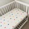 140*70cm Crib Fitted Sheets Soft Baby Bed Mattress Covers Print Newborn Toddler Bedding Set Kids Mini Cot Sheets Cotton