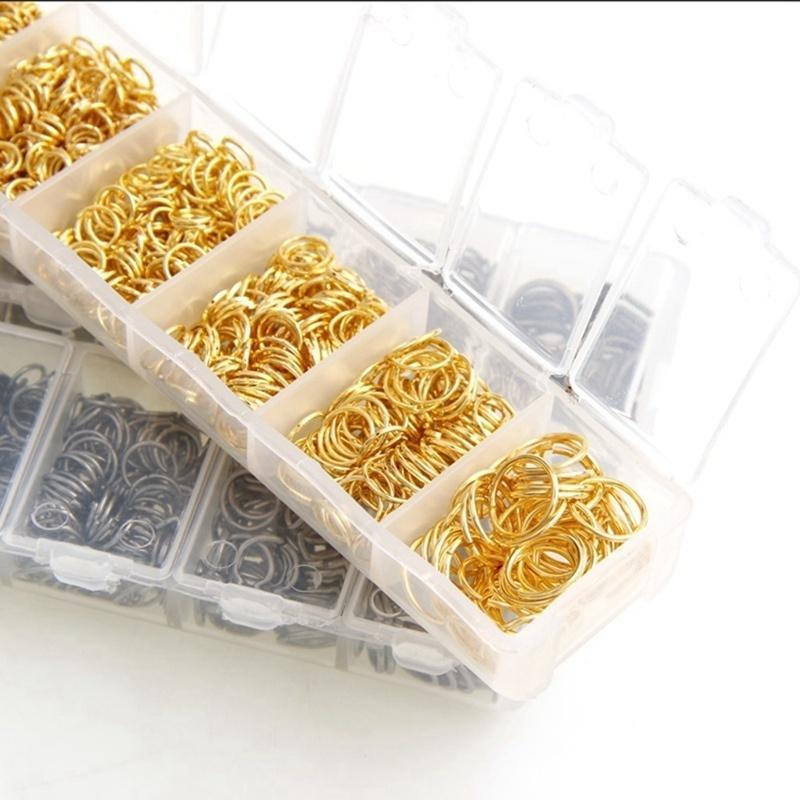 Набор инструментов для фурнитуры для ювелирных изделий, открытое кольцо для прыжка/застежка-лобстер/хвостовая цепочка/зажимная пряжка/комплект для хранения/крючки для сережек/для изготовления ювелирных изделий своими руками