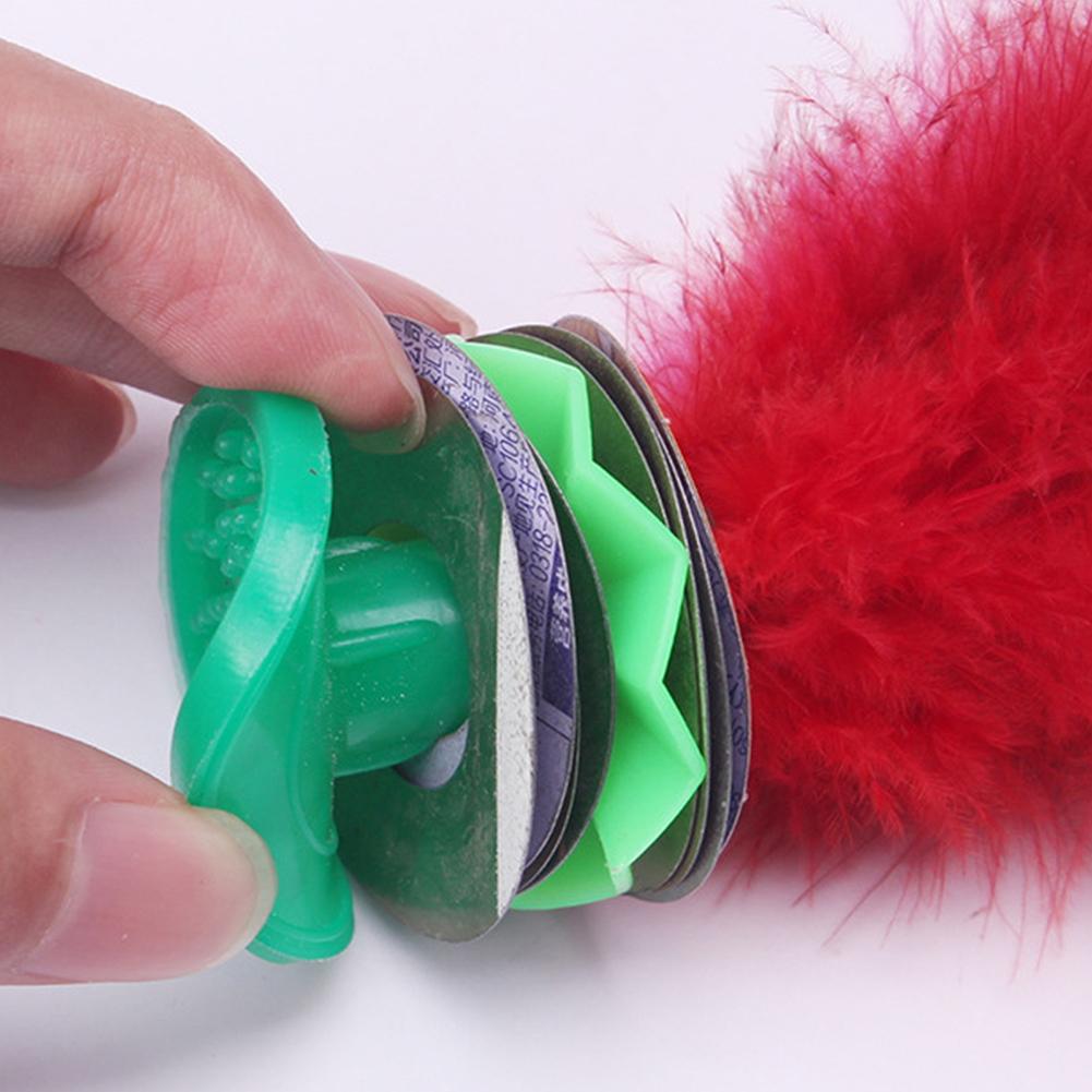 20cm Feather Shuttlecock Colorful Feathers Foot Kick Handwheel Feather Shuttlecock Wear Resistant Portable for Physical Exercise