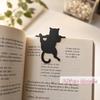 [TG835]Cute Creative Metal Black Cat Bookmark For Library Room Journal Gift Classroom Desk Bookshelf Stationery Metal Bookmark