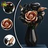 Black White Rose Tulip MOC Flower Model Building Blocks 3D Bouquet Bricks Toy Home Decor Valentine's Day Gift for Girls