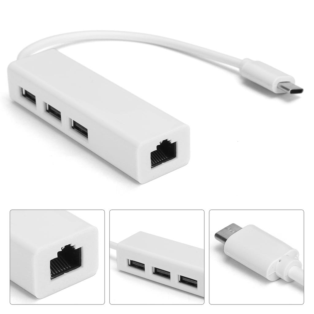Адаптер Ethernet RJ45 Type C на USB 2.0 Сеть 100M Аксессуар для WIN XP78OS XUSB 2.0 с