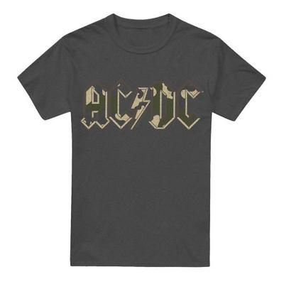 AC/DC Футболка унисекс для взрослых с камуфляжным логотипом