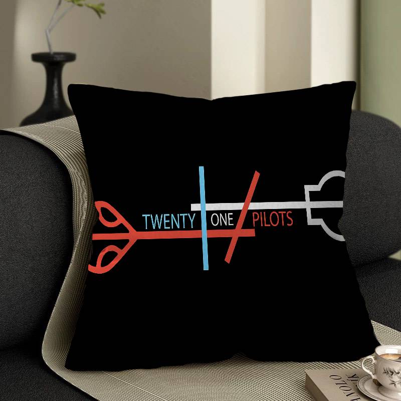 Pop Band T-Twenty One Pilots Cushion Cover Decorative Pillow Sofa Home Decor Case Pillow Cases