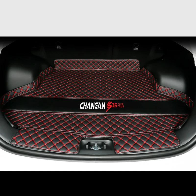 For Changan CS35 Plus 2020-2023 Car StylingTrunk Protection PU Leather Mat Catpet Interior Modification Cover Part Accessories