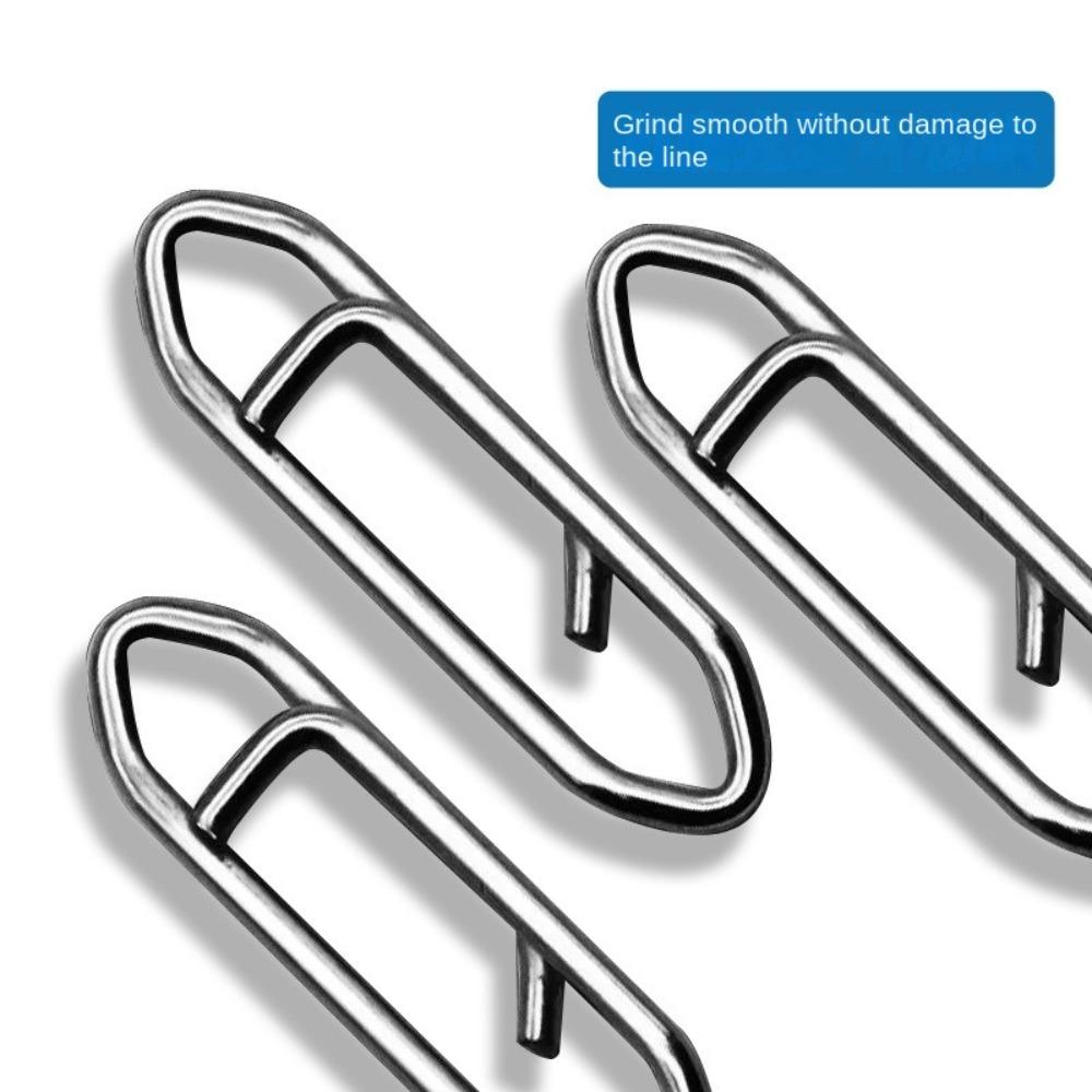 100 шт. рыболовная снасть из нержавеющей стали с подвесной защелкой, овальные разъемные кольца для ловли карпа