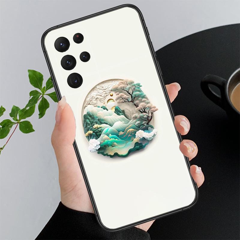Чехол для телефона с пейзажем для Samsung A52S A21S A33 A23 A13 A14 A32 A52 A53 A54 A51 A71 M51
