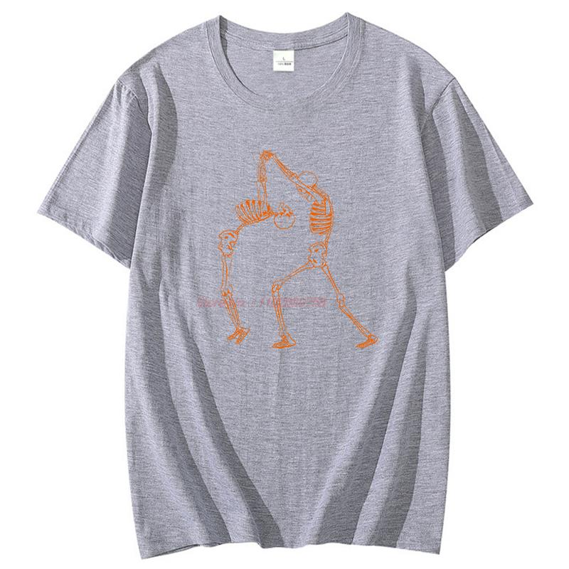 Unisex Funny Graphic Tshirt Skeletons Dancing Summer Fashion Cotton Round Neck Top For Unisex And Unisex