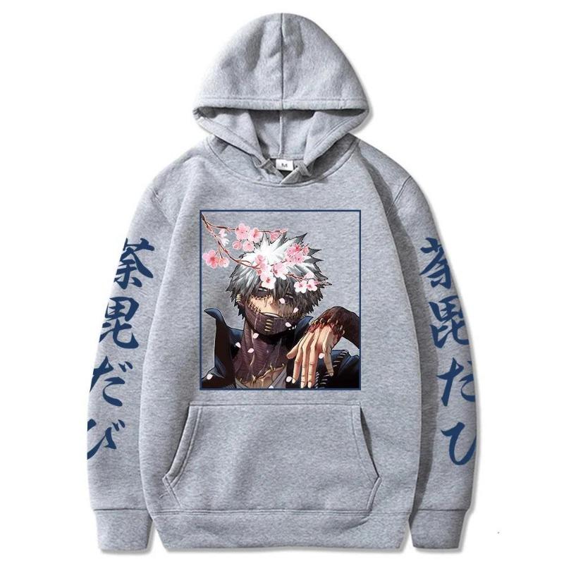 Манга Аниме Моя Геройская Академия Даби Худи Осенний Свитшот Мужской Женский Модный Дизайн Пуловер Мужские Толстовки