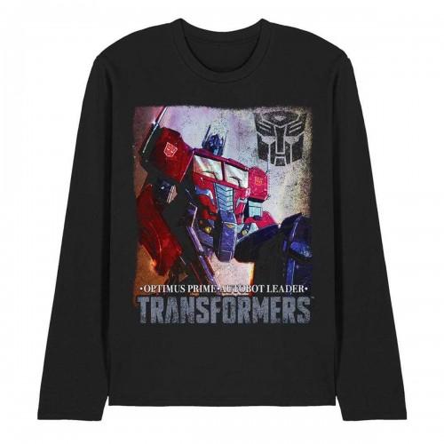 Transformers Unisex Adult Generations Optimus Prime Comic Cover Long-Sleeved T-Shirt