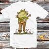230 Gsm 100% Cotton Frog Star Playing Guitar Banjo Musician Heart Flower T Shirt Vintage Retro Cool Gift Unisex Cartoon Anime Top Tee B1342