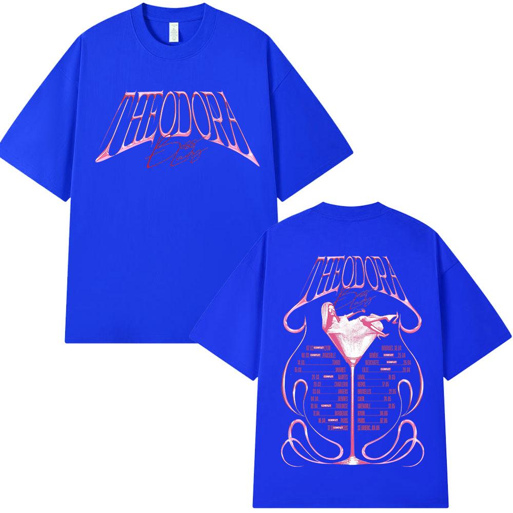 Rapper Theodora BOSS Lady Album Tour Tshirt Fan Gifts Unisex Women Hip Hop Fashion T Shirt Male Casual Vintage Oversized Tshirts