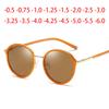 Short-Sight Prescription Polarized Sunglasses Women Round Antireflection Nearsighted Sun Glasses 0 -0.5 -0.75 To -6.0
