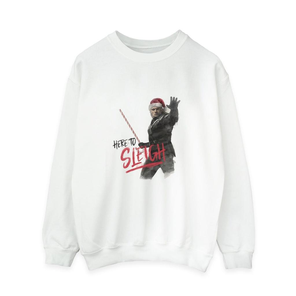 Netflix Womens/Ladies The Witcher Here To Sleigh Sweatshirt