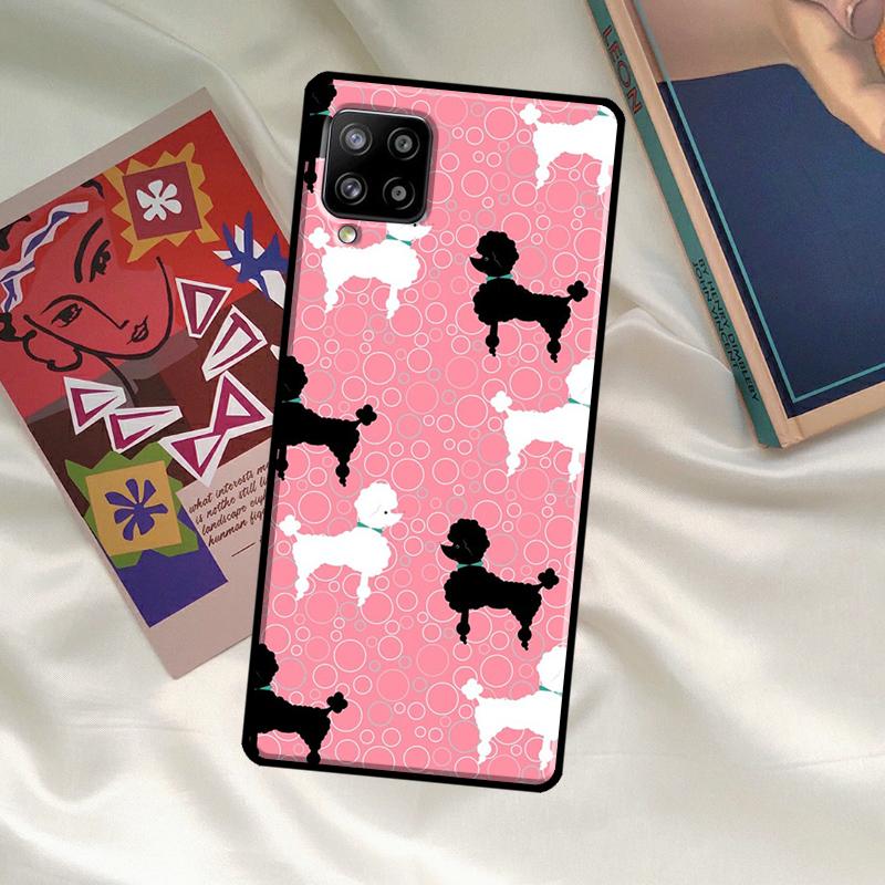 Poodle Dog Case For Samsung Galaxy A54 A06 A05 A16 A26 A36 A56 A53 A32 A52 A33 A13 A55 A35 A15 A14 A34