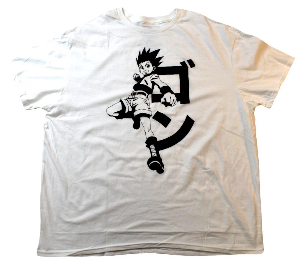 Hunter X Hunter Men's Gon Line Art Anime White Shirt New 2XL