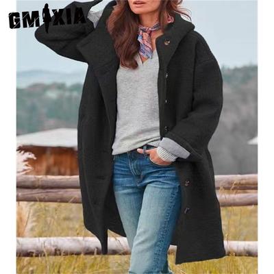 Однотонный принт осенний уличный хипстерский тренчкот с длинным рукавом зимнее свободное женское пальто куртки и пальто