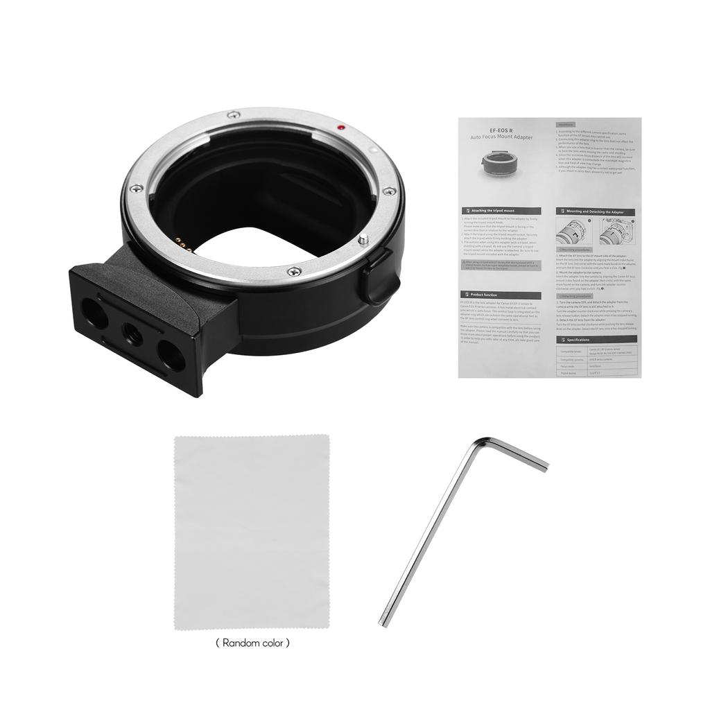 Andoer EF-EOSR Auto Focus Camera Lens Adapter Ring IS Image Stabilization Electronic Aperture