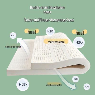 Натуральный латексный матрас из Таиланда, 10 см, чистый, для односпальной/двуспальной кровати, для студенческого общежития.