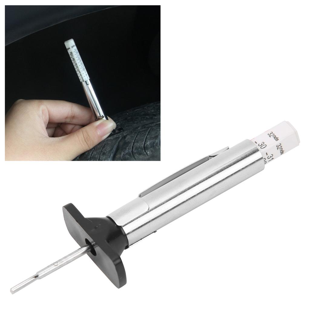 0‑25mm Car Tire Tread Depth Gauge Tester Portable Car Tyre Measuring Tool UniversalSingle Color