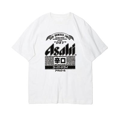 Новые летние японские футболки с коротким рукавом ASAHI Draft Beer Kirin Beer A Squeeze Asahi со вкусом японского ретро-стиля для мужчин