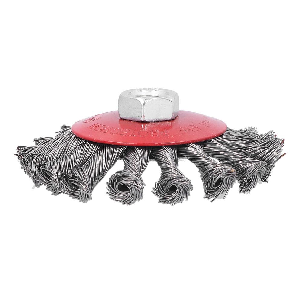 Twist Design Wire Wheel Brush Efficient Grinding Wheel Brush Knotted Wire Brush For Angle Grinder