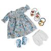 BlissfulPixie Handmade Waldorf Doll Clothes Set with Beautiful Perfect for Christmas or Birthday Gift Clothing Accessories (30cm) Box, Girls, - Coco's