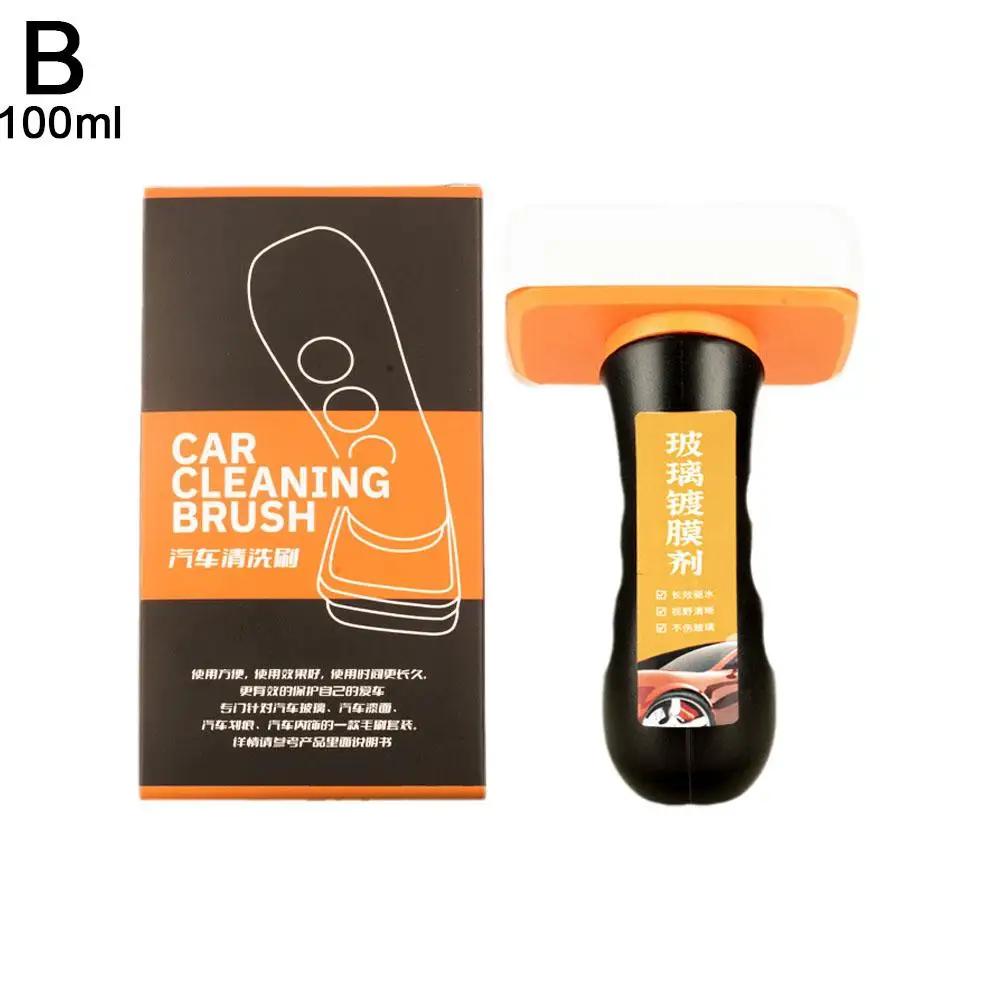 Glass Oil Film Remover for Car Cleaning Brush Windshield Rain Repellent Anti-fogging Agent Window Windshield Degreasing Cle C1J8