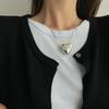 PANJBJ Стерлинговое серебро 925 пробы Неправильное ракушечное ожерелье для женщин Минимализм Модный дизайн Тренд Милые ювелирные изделия Подарок Дропшиппинг