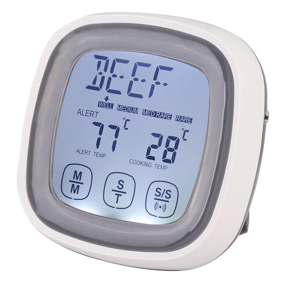 Сенсорный кухонный цифровой термометр для мяса с таймером и щупом