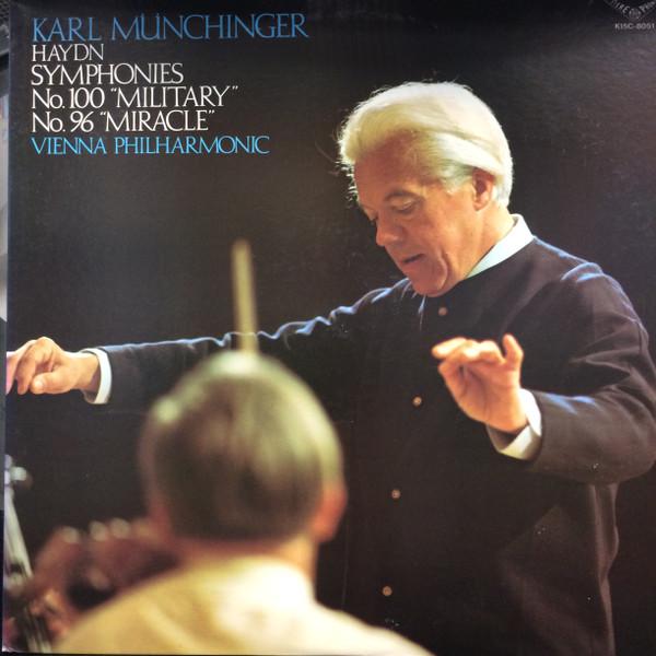 LP Record KARL MUNCHINGER, WIENER PHILHARMONI - Haydn: Symphonies No. 100. No. 96 K15C8051 LONDON 1980 Japan Obi Classical Used