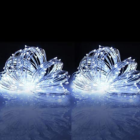 Solar Powered Fairy Lights Outdoor Copper Wire Decoration Christmas Lights Waterproof for Garden Yard Camping Patio Tree Party